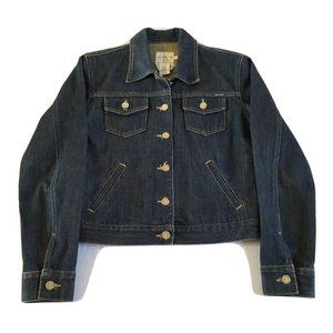 Calvin Klein Jeans Denim Jacket Size M Cotton Long